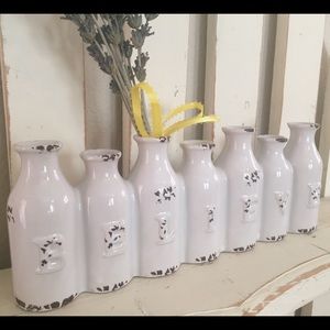 Small “Believe” Milk Bottle Decor/Vase. NIB